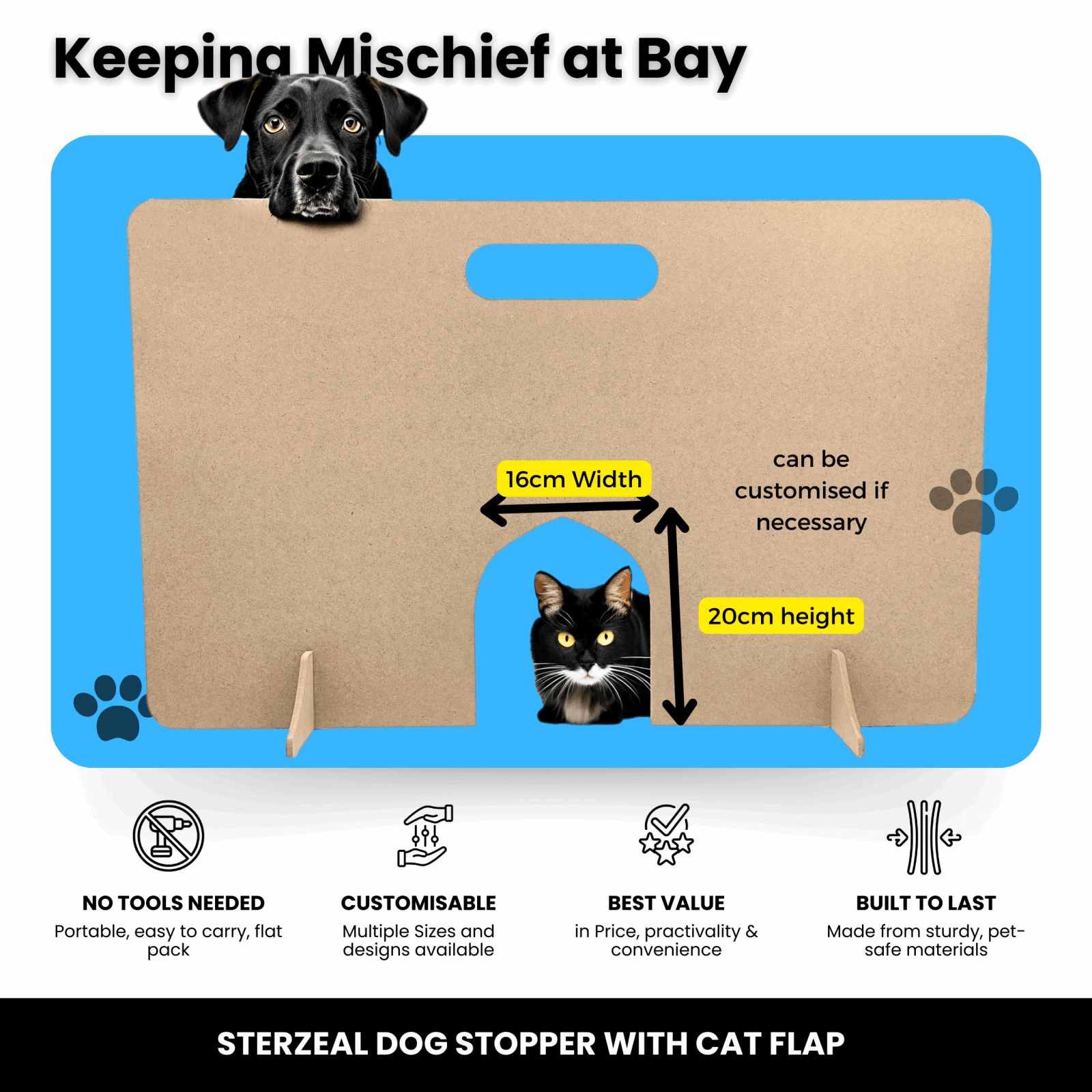 Dog Stopper - with Cat Access - DogStopper.co